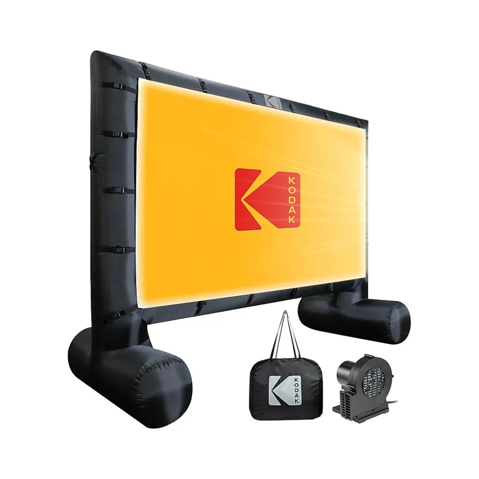 Kodak 174" Manual Floor Projector Screen, White/Black (RODPJINSCR17)