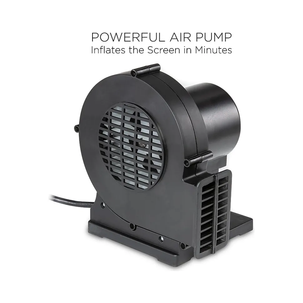 Kodak 144" Manual Floor Projector Screen, White/Black (RODPJINSCR1)