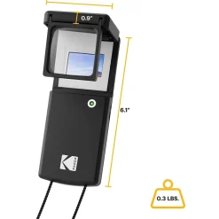 Kodak Magnifying Lighted Slide Viewer, Compact Portable 1.8x LED Backlight for 35mm Film Slides