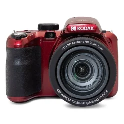 Kodak PIXPRO 20MP Bridge Digital Camera, 42x Optical Zoom, Red (AZ425-RD)