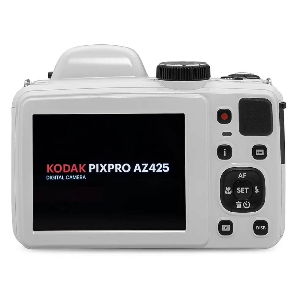 Kodak PIXPRO 20MP Digital Bridge Camera, 42x Optical Zoom, White, (AZ425-WH)