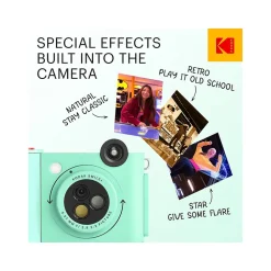 Kodak Smile+ 5 Megapixels Digital Instant Print Camera, Green (RODSMPCAMGN)