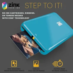 Kodak Step Mobile Zero Ink Instant Photo Printer, Single-Function, Blue (RODMP20AMZBL)