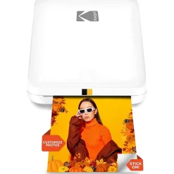 Kodak Step Slim Zero Instant Photo Printer, Single-Function, White (RODMPS20W)