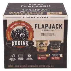 Kodiak Flapjack Power Cup Variety Pack, 8 Bars/Box (220-02148)