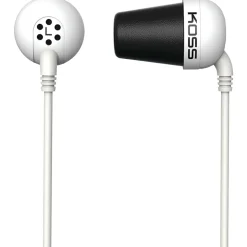 Koss PLUG Stereo Headphones, White (PLUG W)