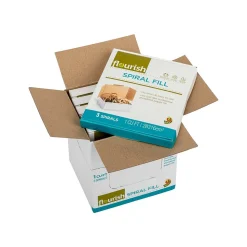 Kraft Brown Paper Roll Spiral Fill, 1 cu. ft., 6/Pack (287539)