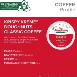 Krispy Kreme Classic Coffee Keurig® K-Cup® Pods, Medium Roast, 48/Box (373163)