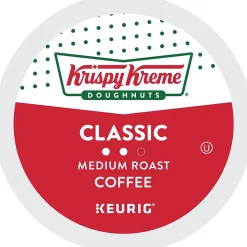 Krispy Kreme Classic Coffee Keurig® K-Cup® Pods, Medium Roast, 96/Carton (06110CT)