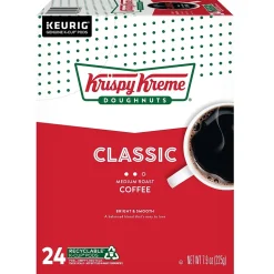 Krispy Kreme Classic Coffee Keurig® K-Cup® Pods, Medium Roast, 24/Box (06110)
