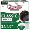 Krispy Kreme Classic Decaf Coffee, Medium Roast, Keurig K-Cup Pods, 24/Box (06111)