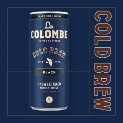 La Colombe Caffeinated Cold Brew Coffee, Black, Medium Roast, 11 oz., 12/Carton (PPPURC1205)
