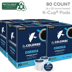 La Colombe Corsica Coffee Keurig® K-Cup® Capsules, Dark Roast, 80/Carton (5000380614CT)