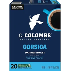 La Colombe Corsica Coffee Keurig® K-Cup® Capsules, Dark Roast, 80/Carton (5000380614CT)