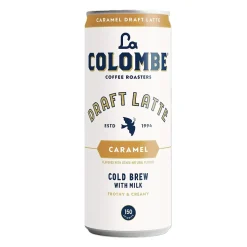 La Colombe Draft Caramel Latte Caffeinated Cold Brew Coffee, Medium Roast, 11 oz., 12/Carton (PPPURC1216)