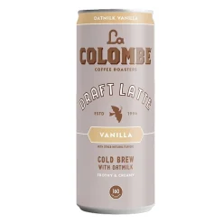 La Colombe Draft Oatmilk Vanilla Latte Caffeinated Cold Brew Coffee, Medium Roast, 11 oz., 12/Carton (LCT02584)