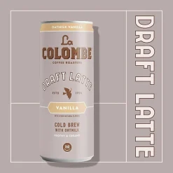 La Colombe Draft Oatmilk Vanilla Latte Caffeinated Cold Brew Coffee, Medium Roast, 11 oz., 12/Carton (LCT02584)