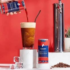 La Colombe Nitro Extra Bold Caffeinated Cold Brew Coffee, Dark Roast, 9 fl. oz., 12/Carton (PPPURC1232)