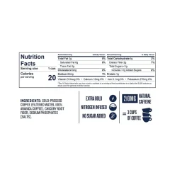 La Colombe Nitro Extra Bold Caffeinated Cold Brew Coffee, Dark Roast, 9 fl. oz., 12/Carton (PPPURC1232)