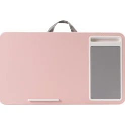 LapGear Home Office 21.1" x 12" PVC/Polystyrene Lap Desk, Blush Pink/Carbon (91584)