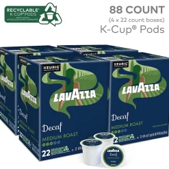 Lavazza Classico Decaf Coffee Keurig® K-Cup® Pods, Medium Roast, 88/Carton (5000382581CT)