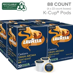 Lavazza Gran Aroma Coffee Keurig® K-Cup® Pods, Medium Roast, 88/Carton (6002CT)