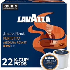Lavazza Perfetto Coffee Keurig® K-Cup® Pods, Dark Roast, 22/Box (5000382580)