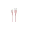 LAX Apple MFi Certified Lightning to USB Cable for Charge Sync 10ft, Rose Gold