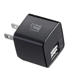LAX Dual USB Port Wall Charger 2.4A for Smartphones, Black (LAX2PORTWALLWHT)