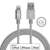 Lax Gadgets Lightning USB Cable for iPhone/iPad/iPod Touch, Gray (lghtcblmfi10ft-gry)
