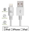 Lax Gadgets Lightning USB Cable for iPhone/iPad/iPod Touch, Silver (lghtcblMFi4ft-slv)