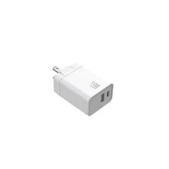 LAX Gadgets USB Wall Charger for Most Smartphones, White (PD20WQCWH)