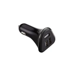LAX 3-USB Port Car Charger 4.8A for Smartphones - Black (LAX3PORTCAR-BLK)