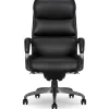 La-Z-Boy Aberdeen Bonded Leather Computer and Desk Chair, Black (51545-BLK)