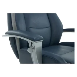 La-Z-Boy Alton Leather Executive Chair, Steel Blue/Light Gray (60029)