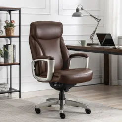 La-Z-Boy Arcadian Bonded Leather Executive Chair, Brown (60008)