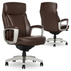 La-Z-Boy Arcadian Bonded Leather Executive Chair, Brown (60008)