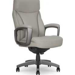 La-Z-Boy Arcadian Ergonomic Bonded Leather Swivel Executive Chair, Beige (60008-BGE)