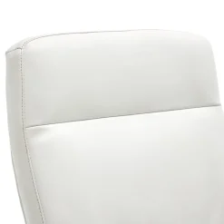 La-Z-Boy Baylor Ergonomic Faux Leather Swivel Executive Chair, White (CHR10085A)