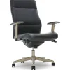 La-Z-Boy Baylor Ergonomic Faux Leather Swivel Executive Chair, Black (CHR10085B)