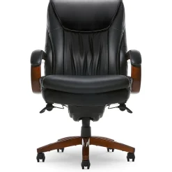 La-Z-Boy Big & Tall Edmonton Ergonomic Bonded Leather Swivel Executive Chair, Black (45764A)