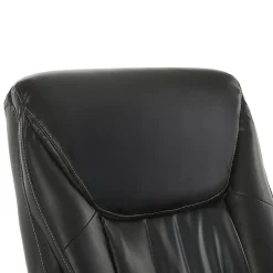 La-Z-Boy Big & Tall Edmonton Ergonomic Bonded Leather Swivel Executive Chair, Black (45764A)