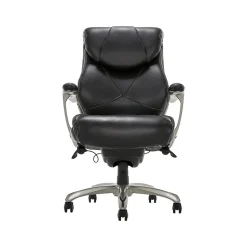La-Z-Boy Cantania Ergonomic Bonded Leather Swivel Executive Chair, Black (45776A)