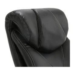 La-Z-Boy Cantania Ergonomic Bonded Leather Swivel Executive Chair, Black (45776A)