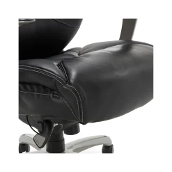 La-Z-Boy Cantania Ergonomic Bonded Leather Swivel Executive Chair, Black (45776A)