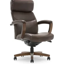La-Z-Boy Greyson Ergonomic Bonded Leather Swivel Executive Chair, Brown (CHR10086C)