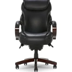 La-Z-Boy Hyland Ergonomic Bonded Leather Swivel Executive Chair, Black (45779A)
