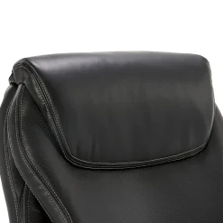La-Z-Boy Hyland Ergonomic Faux Leather Swivel Executive Chair, Black (CHR10044B)