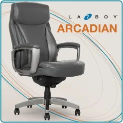 La-Z-Boy Leather Executive Chair, Gray (51446)
