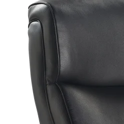 La-Z-Boy Melrose Ergonomic Bonded Leather Swivel Executive Chair, Black (CHR10084A)